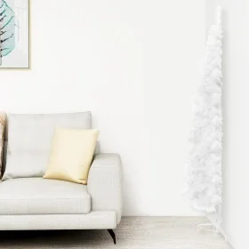 Artificial half Christmas tree with white stand 120 cm by , Christmas trees - Ref: Foro24-344564, Price: 9,90 €, Discount: %