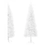 Medio árbol de Navidad artificial con soporte blanco 120 cm de , Arboles de navidad - Ref: Foro24-344564, Precio: 9,90 €, Des...