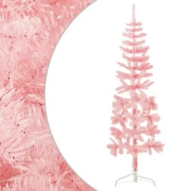 Artificial half Christmas tree with pink stand 150 cm by , Christmas trees - Ref: Foro24-344570, Price: 13,46 €, Discount: %