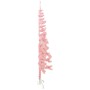 Medio árbol de Navidad artificial con soporte rosa 150 cm