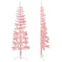 Artificial half Christmas tree with pink stand 150 cm by , Christmas trees - Ref: Foro24-344570, Price: 13,46 €, Discount: %