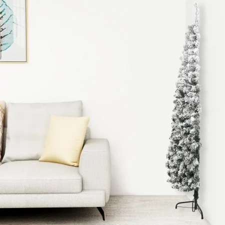 Half thin artificial Christmas tree with snow 240 cm by , Christmas trees - Ref: Foro24-344608, Price: 33,89 €, Discount: %