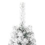 Half thin artificial Christmas tree with snow 240 cm by , Christmas trees - Ref: Foro24-344608, Price: 34,19 €, Discount: %