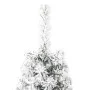 Half thin artificial Christmas tree with snow 240 cm by , Christmas trees - Ref: Foro24-344608, Price: 33,89 €, Discount: %