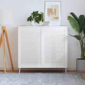 Wardrobe door slats 2 pcs white pine wood 99.3x59.4 cm by , cabinet doors - Ref: Foro24-151176, Price: 89,54 €, Discount: %