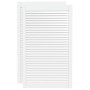 Puerta de armario lamas 2 uds madera pino blanco 99,3x59,4 cm de , Puertas de armarios - Ref: Foro24-151176, Precio: 90,68 €,...