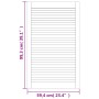 Puerta de armario lamas 2 uds madera pino blanco 99,3x59,4 cm de , Puertas de armarios - Ref: Foro24-151176, Precio: 90,68 €,...