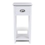 Weißer Nachttisch mit 1 Schublade von vidaXL, Nachttische - Ref: Foro24-242040, Preis: 55,38 €, Rabatt: %