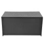Garten-Aufbewahrungsbox aus schwarzem synthetischem Rattan 120x50x60 cm von vidaXL, Aufbewahrungsboxen für den Außenbereich -...