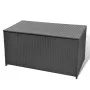 Garten-Aufbewahrungsbox aus schwarzem synthetischem Rattan 120x50x60 cm von vidaXL, Aufbewahrungsboxen für den Außenbereich -...