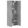 Aparador alto madera contrachapada gris hormigón 69,5x34x180 cm de , Aparadores - Ref: Foro24-3198061, Precio: 154,08 €, Desc...