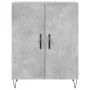 Aparador alto madera contrachapada gris hormigón 69,5x34x180 cm de , Aparadores - Ref: Foro24-3198061, Precio: 152,06 €, Desc...