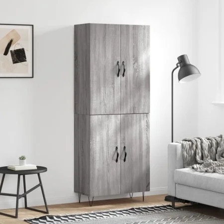 Hohes Sideboard aus sonomagrauem Sperrholz, 69,5 x 34 x 180 cm von , Sideboards - Ref: Foro24-3198063, Preis: 142,55 €, Rabat...