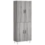 Hohes Sideboard aus sonomagrauem Sperrholz, 69,5 x 34 x 180 cm von , Sideboards - Ref: Foro24-3198063, Preis: 142,55 €, Rabat...