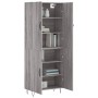 Aparador alto madera contrachapada gris sonoma 69,5x34x180 cm de , Aparadores - Ref: Foro24-3198063, Precio: 151,04 €, Descue...