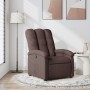 Sillón reclinable de tela marrón oscuro de , Sillones - Ref: Foro24-371732, Precio: 188,48 €