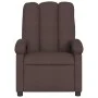 Sillón reclinable de tela marrón oscuro de , Sillones - Ref: Foro24-371732, Precio: 186,26 €, Descuento: %