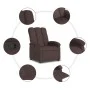 Sillón reclinable de tela marrón oscuro de , Sillones - Ref: Foro24-371732, Precio: 186,26 €, Descuento: %