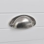 Weißer Nachttisch mit 1 Schublade von vidaXL, Nachttische - Ref: Foro24-242040, Preis: 55,38 €, Rabatt: %