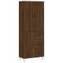 Hohes Sideboard aus braunem Eichensperrholz, 69,5 x 34 x 180 cm von , Sideboards - Ref: Foro24-3198096, Preis: 162,99 €, Raba...