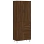 Tall oak brown plywood sideboard 69.5x34x180 cm by , Sideboards - Ref: Foro24-3198096, Price: 162,99 €, Discount: %