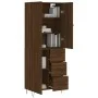 Tall oak brown plywood sideboard 69.5x34x180 cm by , Sideboards - Ref: Foro24-3198096, Price: 162,99 €, Discount: %