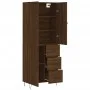 Tall oak brown plywood sideboard 69.5x34x180 cm by , Sideboards - Ref: Foro24-3198096, Price: 162,99 €, Discount: %