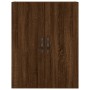 Tall oak brown plywood sideboard 69.5x34x180 cm by , Sideboards - Ref: Foro24-3198096, Price: 162,99 €, Discount: %