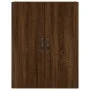 Tall oak brown plywood sideboard 69.5x34x180 cm by , Sideboards - Ref: Foro24-3198096, Price: 162,99 €, Discount: %