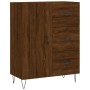 Tall oak brown plywood sideboard 69.5x34x180 cm by , Sideboards - Ref: Foro24-3198096, Price: 162,99 €, Discount: %