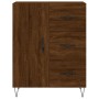 Tall oak brown plywood sideboard 69.5x34x180 cm by , Sideboards - Ref: Foro24-3198096, Price: 162,99 €, Discount: %