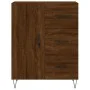 Tall oak brown plywood sideboard 69.5x34x180 cm by , Sideboards - Ref: Foro24-3198096, Price: 162,99 €, Discount: %