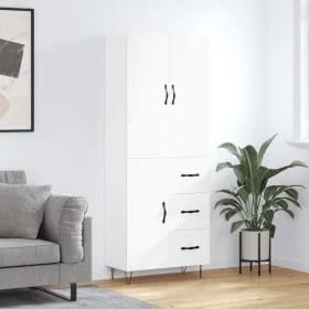Hohes weißes Sperrholz-Sideboard 69,5 x 34 x 180 cm von , Sideboards - Ref: Foro24-3198089, Preis: 169,00 €, Rabatt: %