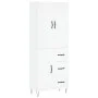 Hohes weißes Sperrholz-Sideboard 69,5 x 34 x 180 cm von , Sideboards - Ref: Foro24-3198089, Preis: 169,00 €, Rabatt: %