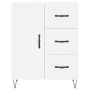Hohes weißes Sperrholz-Sideboard 69,5 x 34 x 180 cm von , Sideboards - Ref: Foro24-3198089, Preis: 171,26 €, Rabatt: %