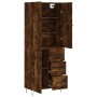Tall smoked oak plywood sideboard 69.5x34x180 cm by , Sideboards - Ref: Foro24-3198094, Price: 166,46 €, Discount: %