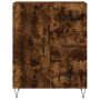 Tall smoked oak plywood sideboard 69.5x34x180 cm by , Sideboards - Ref: Foro24-3198094, Price: 166,46 €, Discount: %