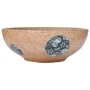 Lavabo sobre encimera redondo cerámica marrón y azul Φ41x14 cm de , Lavabos - Ref: Foro24-155057, Precio: 77,85 €, Descuento: %