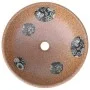Round brown and blue ceramic countertop washbasin Φ41x14 cm by , Sinks - Ref: Foro24-155057, Price: 77,85 €, Discount: %