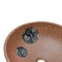 Round brown and blue ceramic countertop washbasin Φ41x14 cm by , Sinks - Ref: Foro24-155057, Price: 77,85 €, Discount: %
