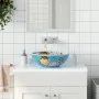 Multicolor ceramic round countertop washbasin Φ41x14 cm by , Sinks - Ref: Foro24-155055, Price: 122,45 €, Discount: %