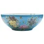 Multicolor ceramic round countertop washbasin Φ41x14 cm by , Sinks - Ref: Foro24-155055, Price: 122,45 €, Discount: %
