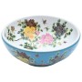 Multicolor ceramic round countertop washbasin Φ41x14 cm by , Sinks - Ref: Foro24-155055, Price: 130,46 €, Discount: %