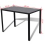 5-teiliges Esstisch-Set in Schwarz und Weiß von vidaXL, Möbelsets für Küchen und Esszimmer - Ref: Foro24-242989, Preis: 208,8...