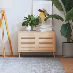 Puerta de armario de lamas 2 uds madera de pino 39,5x39,4 cm de , Puertas de armarios - Ref: Foro24-151107, Precio: 24,33 €, ...