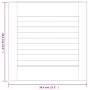 Puerta de armario de lamas 2 uds madera de pino 39,5x39,4 cm de , Puertas de armarios - Ref: Foro24-151107, Precio: 24,33 €, ...