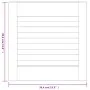 Wardrobe door slats 2 pcs pine wood 39.5x39.4 cm by , cabinet doors - Ref: Foro24-151107, Price: 23,96 €, Discount: %