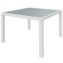 Set de comedor de jardín 5 piezas ratán sintético blanco crema de vidaXL, Conjuntos de jardín - Ref: Foro24-42502, Precio: 41...