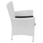5-teiliges Garten-Esszimmerset aus synthetischem Rattan cremeweiß von vidaXL, Gartensets - Ref: Foro24-42502, Preis: 408,52 €...