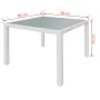 5-teiliges Garten-Esszimmerset aus synthetischem Rattan cremeweiß von vidaXL, Gartensets - Ref: Foro24-42502, Preis: 408,52 €...